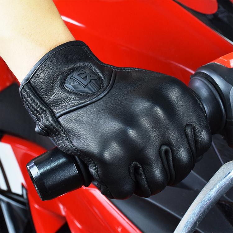 GHOST RACING GR-ST07 Winter Velvet Warm Motorcycle Riding Gloves, Size:XXL(Black) by GHOST RACING