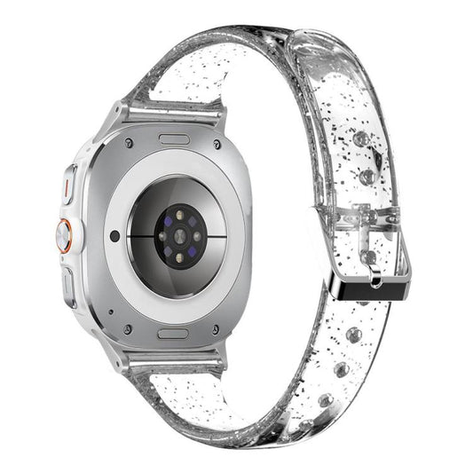 For Samsung Galaxy Watch Ultra 47mm / Ultra 2025 Glitter TPU Watch Band(Transparent) by bashfashion