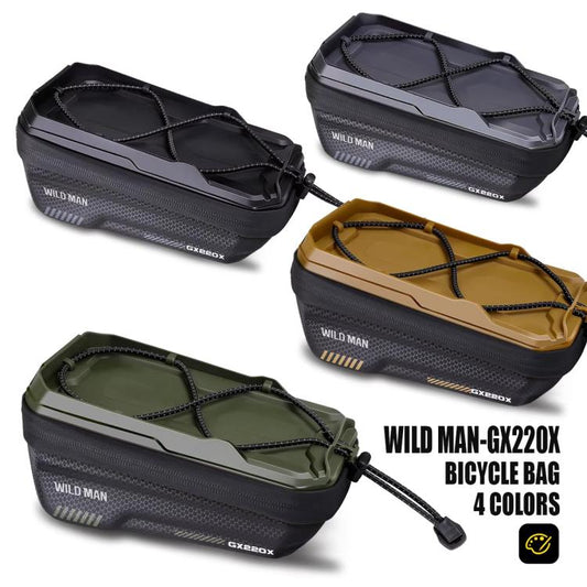 WILD MAN GX220X Mountain Bicycle EVA Hard Shell Bag Bike Front Quick Release Bracket(Black) by WILD MAN
