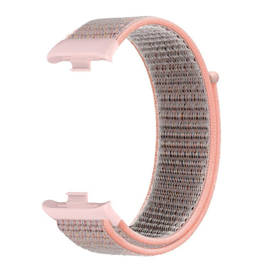 For Xiaomi Band 9 Pro/8 Pro/Redmi Watch 6/5/4 xDfind Nylon Hook and Loop Fastener Watch Band(Pink Sand) by xDfind