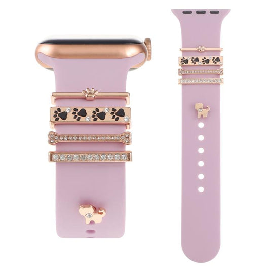 Smart Watch Band Decorative Ring Metal Accessories(Dog Paw) by bashfashion