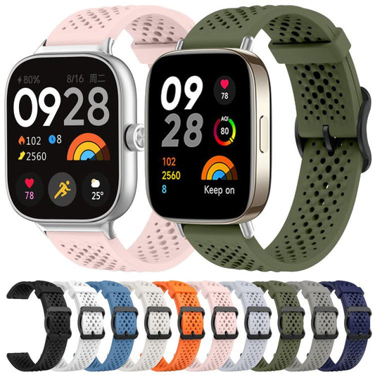 For Redmi Watch 3 Active / Watch 3 Lite xDfind Breathable Silicone Watch Band(Starlight) by xDfind