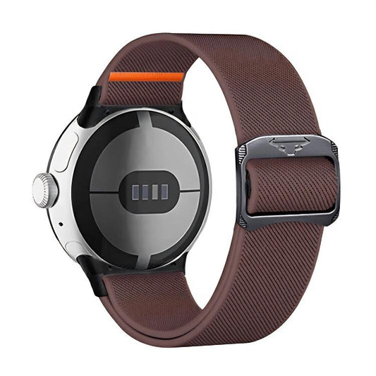 For Google Pixel Watch 3 45mm xDfind Elastic Nylon Watch Band(Smoke Purple) by xDfind