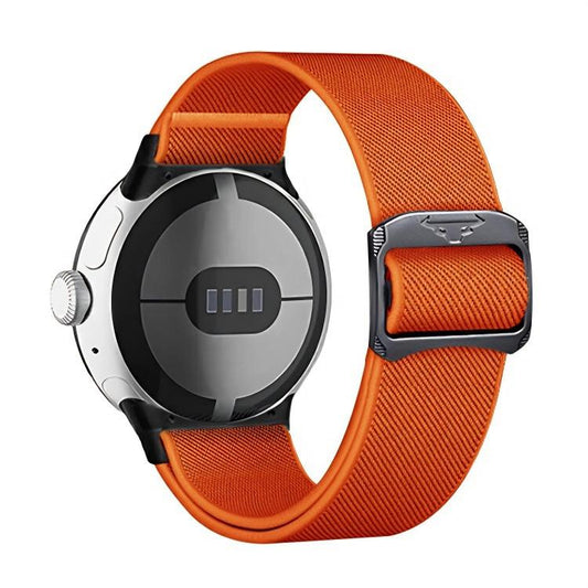 For Google Pixel Watch / Watch2 / Watch3 41mm xDfind Elastic Nylon Watch Band(Orange) by xDfind