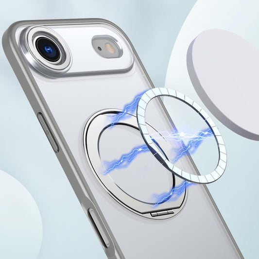 For iPhone Air kalebol MagSafe Metal Ring Holder Phone Case(Titanium Gray) by Kalebol