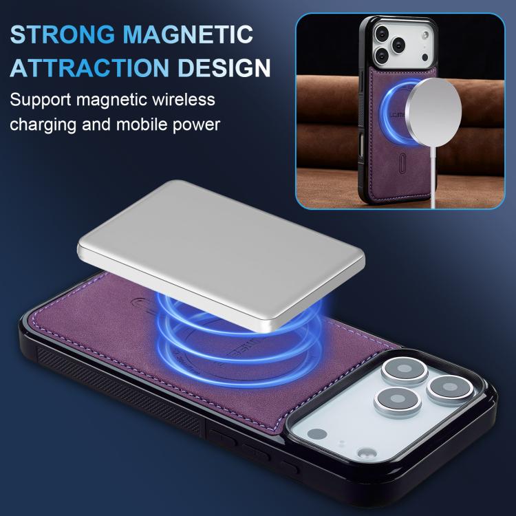 For iPhone 17 Pro Max LC.IMEEKE L6 Series MagSafe Magnetic Phone Case(Purple) by LC.IMEEKE