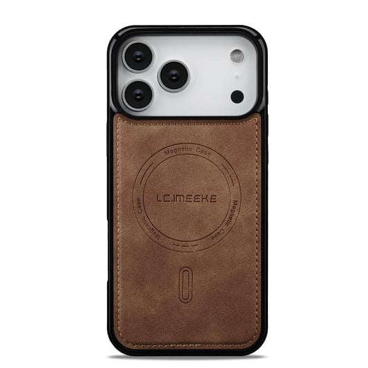 For iPhone 17 Pro Max LC.IMEEKE L6 Series MagSafe Magnetic Phone Case(Brown) by LC.IMEEKE