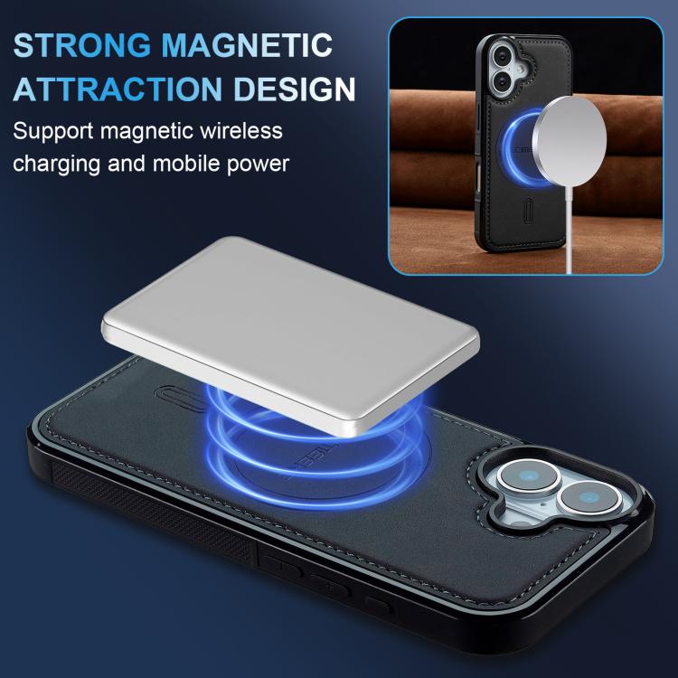 For iPhone 17 LC.IMEEKE L6 Series MagSafe Magnetic Phone Case(Black) by LC.IMEEKE