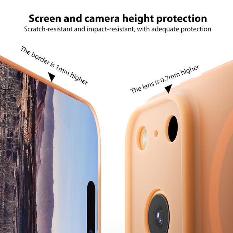 For iPhone 17 Pro MOMAX Ultra-thin Magnetic MagSafe PC Phone Case(Transparent Orange) by MOMAX