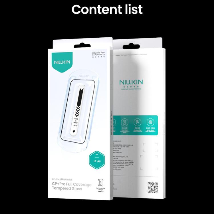 For iPhone Air NILLKIN CP+Pro Explosion-proof Tempered Glass Film with Dust-free Cabin by NILLKIN