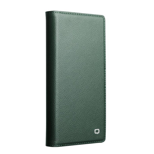 For iPhone 17 QIALINO Classics 3rd Genuine Leather Phone Case(Cyan) by QIALINO