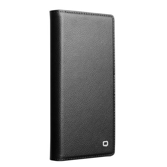 For iPhone Air QIALINO Classics 3rd Genuine Leather Phone Case(Black) by QIALINO