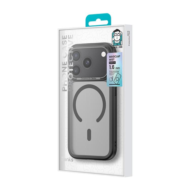 For iPhone 17 Pro Max Benks Skin Feel Series MagSafe Magnetic Shockproof Phone Case(Black) by Benks