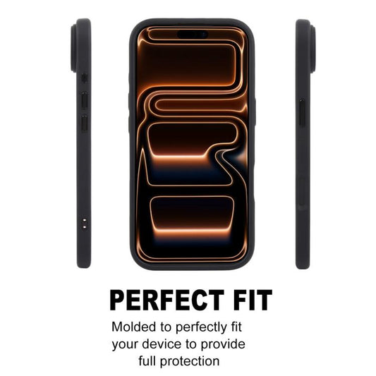 For iPhone 17 Pro Max GEBEI Jazz Series Skin Feel Frosted MagSafe Phone Case(Black) by GEBEI