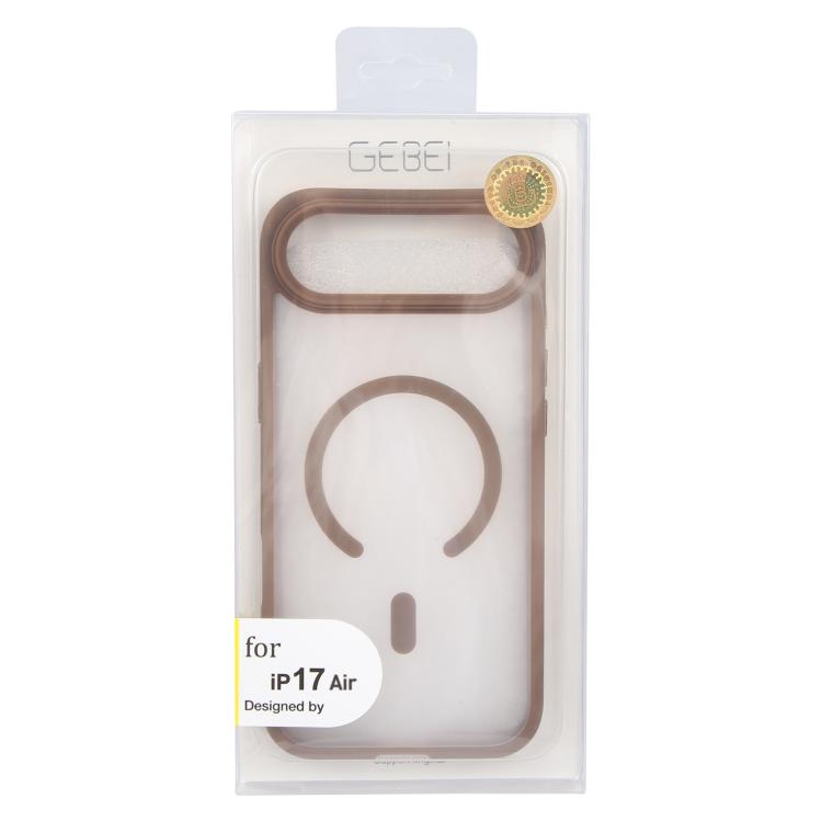 For iPhone Air GEBEI Jazz Series Skin Feel Frosted MagSafe Phone Case(Brown) by GEBEI