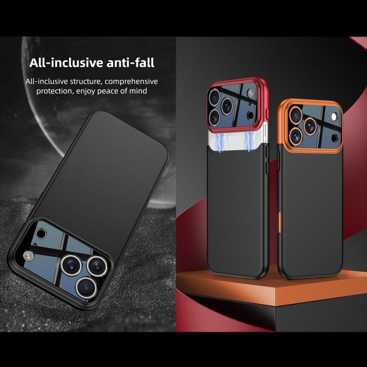 For iPhone 17 Pro Max GKK Color Master Splicing Phone Case(Blue Black) by GKK