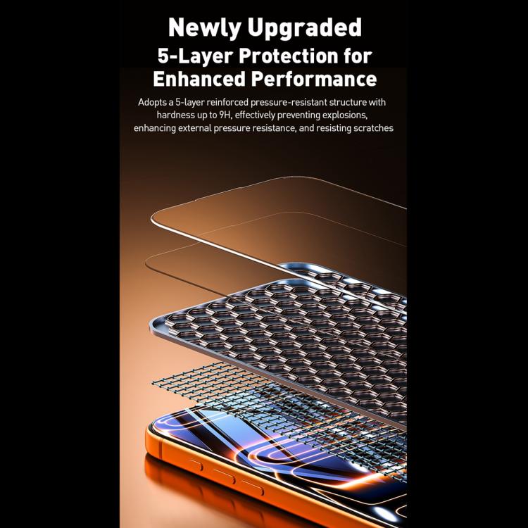 For iPhone Air WK WTP-120 Qin Series 9D Curved Large Arc HD Tempered Glass Film by WK