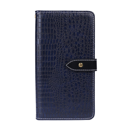 For Google Pixel 4A 5G idewei Crocodile Texture Horizontal Flip Leather Case with Holder & Card Slots & Wallet(Dark Blue) by idewei