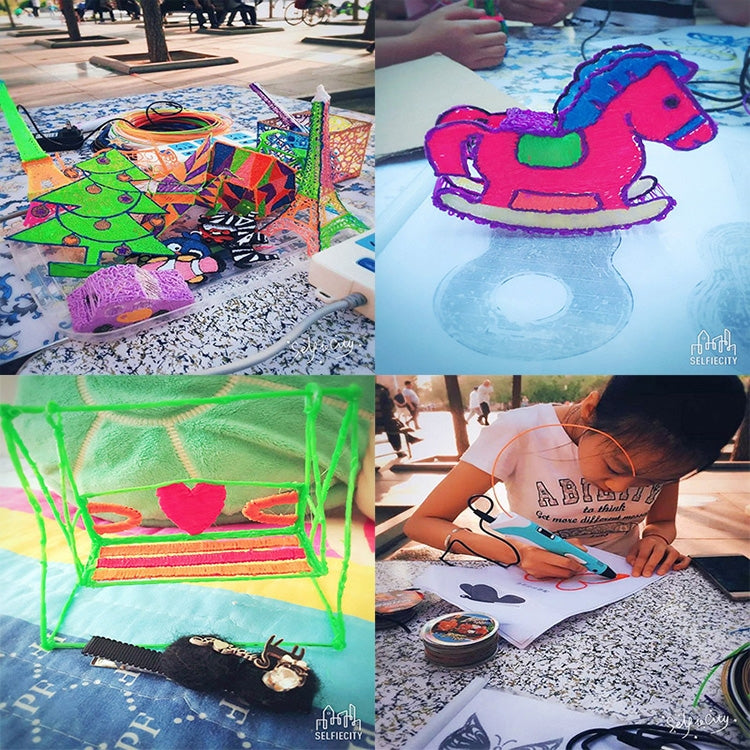 Hand-held 3D Printing Pen, USB Plug(Blue) by bashfashion