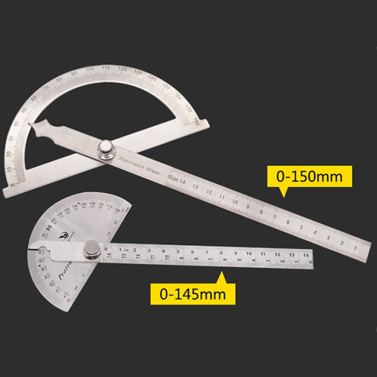 0-180 Degree Stainless Steel Protractor Angle Finder with 0-150mm Arm Measuring Ruler Tool by bashfashion