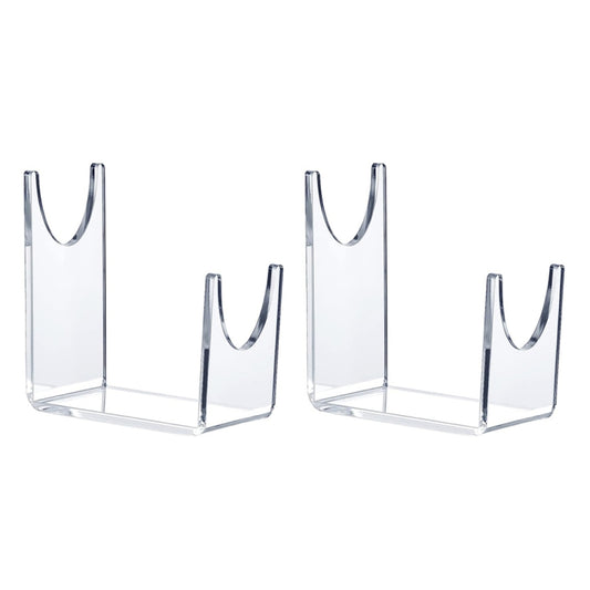 YX010 2 / Pack Transparent Acrylic Horn Display Stand by bashfashion