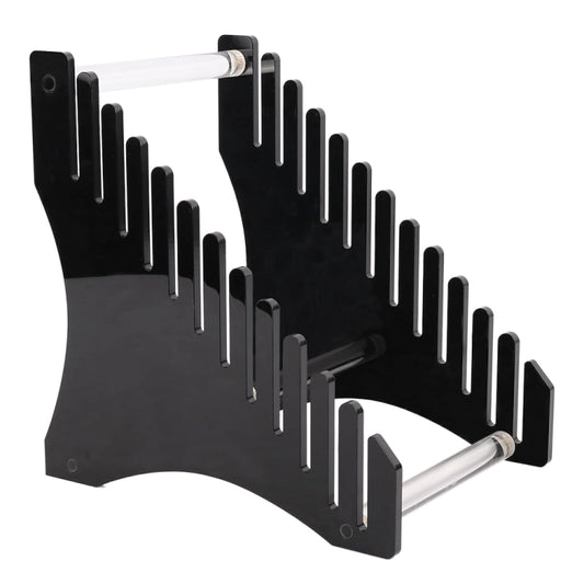 YX024 Acrylic Record Rack Desktop Book CD Display Stand Holder (Black) by bashfashion