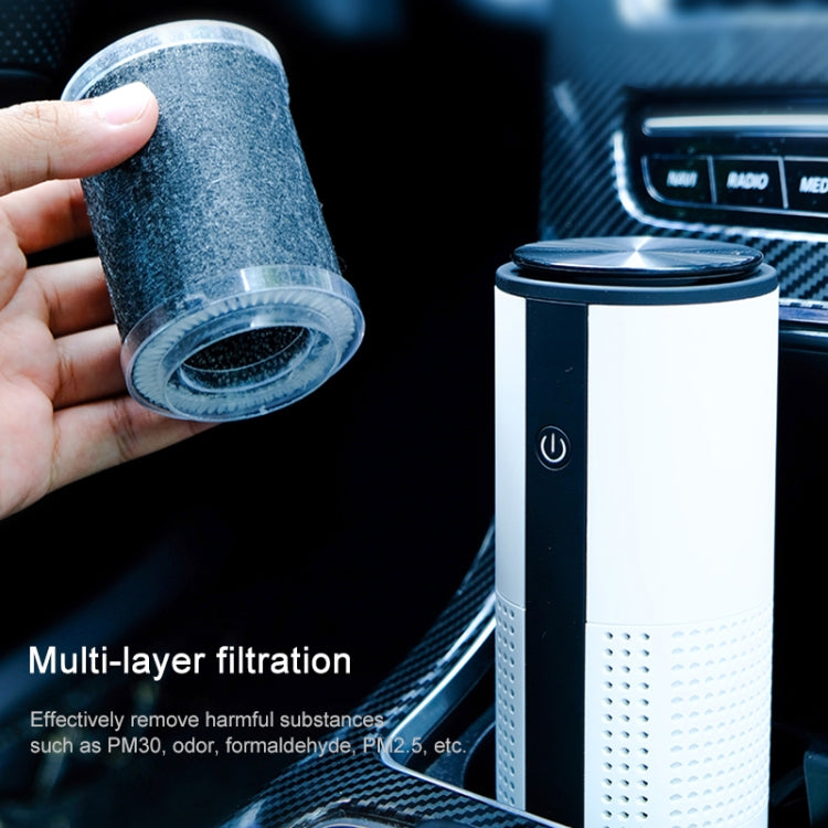 WT-U12 DC 5V Negative Ion Smart Car Air Purifier (White) by bashfashion