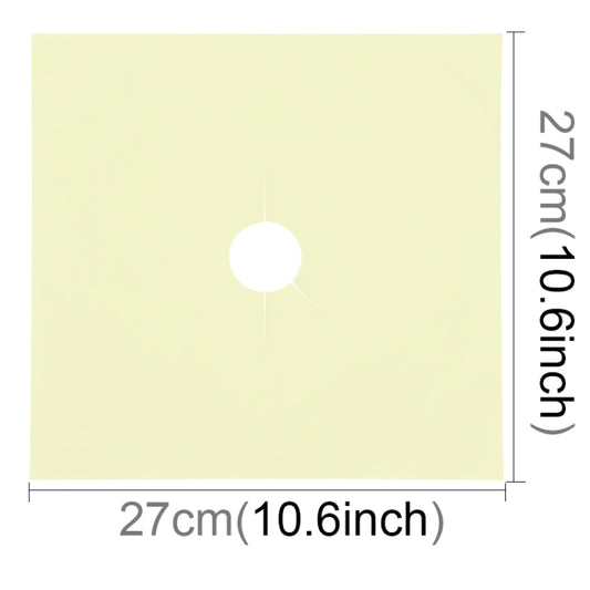 2 PCS Gas Furnace Surface Ultra-thin Fibre Material Stovetop Protective Cleaning Pad, Size: 27*27 cm (Beige) by bashfashion