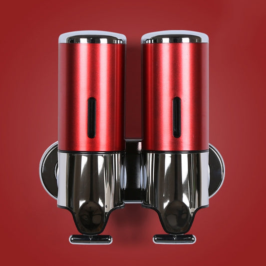 Dual Hotel Shower Manual Dispenser Wall Mounted Washing Liquid Shampoo Soap Bottle, Capacity: 1000ml(Dark Red) by bashfashion