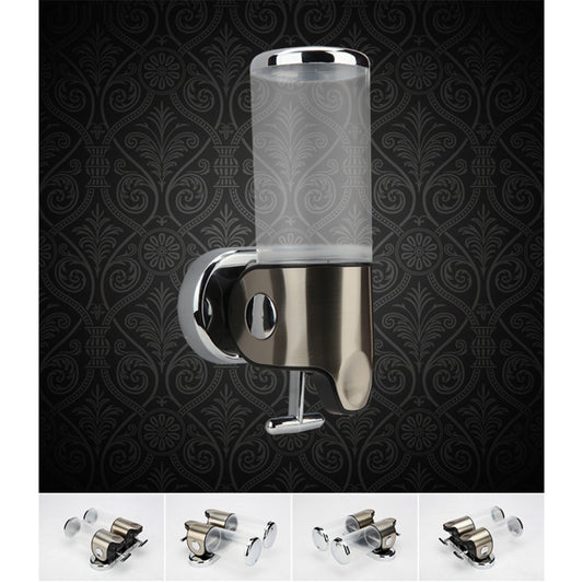 Dual Hotel Shower Manual Dispenser Wall Mounted Washing Liquid Shampoo Soap Bottle, Capacity: 1000ml(Transparent) by bashfashion