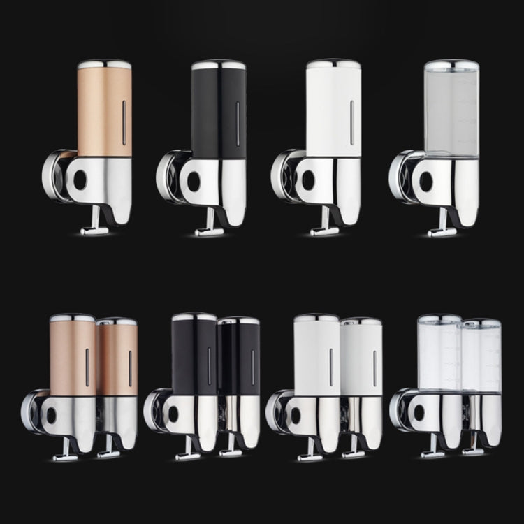 Dual Hotel Shower Manual Dispenser Wall Mounted Washing Liquid Shampoo Soap Bottle, Capacity: 1000ml(Transparent) by bashfashion