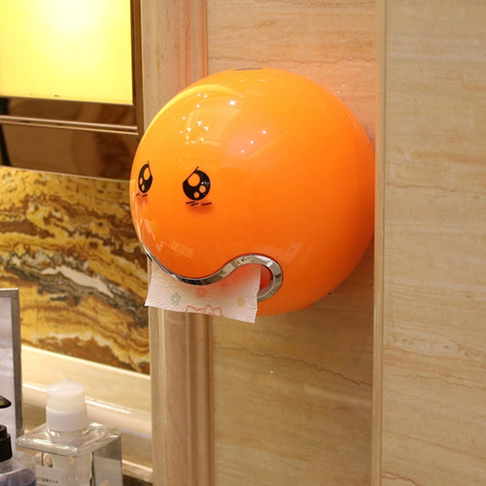 Creative Tryitgo Expressions Pattern Bathroom Waterproof Toilet Paper Tray Tissue Holder, Size: 16.5*18.5cm (Orange Light) by bashfashion