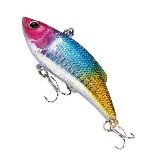 Color Coating Plastic Artificial Fishing Lures Fishing Topwater Floating Popper Lure Hit Water Waves Climb Fishing Bait with Hooks, Length: 7.5 cm by bashfashion