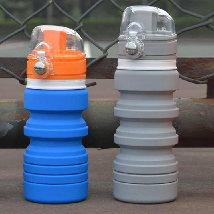 500mL Outdoor Travel Silicone Foldable Kettle Telescopic Cup Sports Drinking Bottle by bashfashion