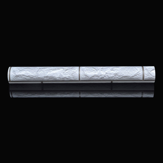 Silver Grey Brick Creative 3D Stone Brick Decoration Wallpaper Stickers Bedroom Living Room Wall Waterproof Wallpaper Roll, Size: 45 x 1000cm by bashfashion