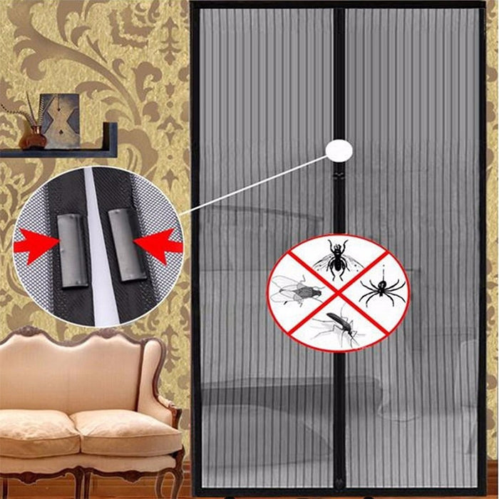 Magnetic Door Curtain Mosquito-proof Screen Door Curtain, Size:210x100cm(White) by bashfashion