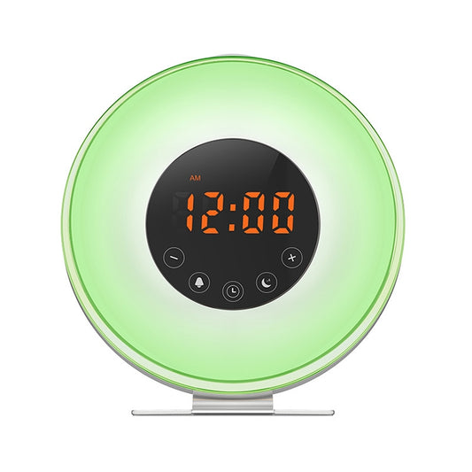 Multi-function Led Touch Intelligent Wake-up Light Alarm Clock with FM Radio by bashfashion