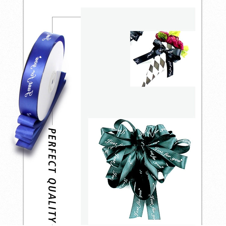 English Letter Packaging Ribbon, Length: 42m(Pink) by bashfashion