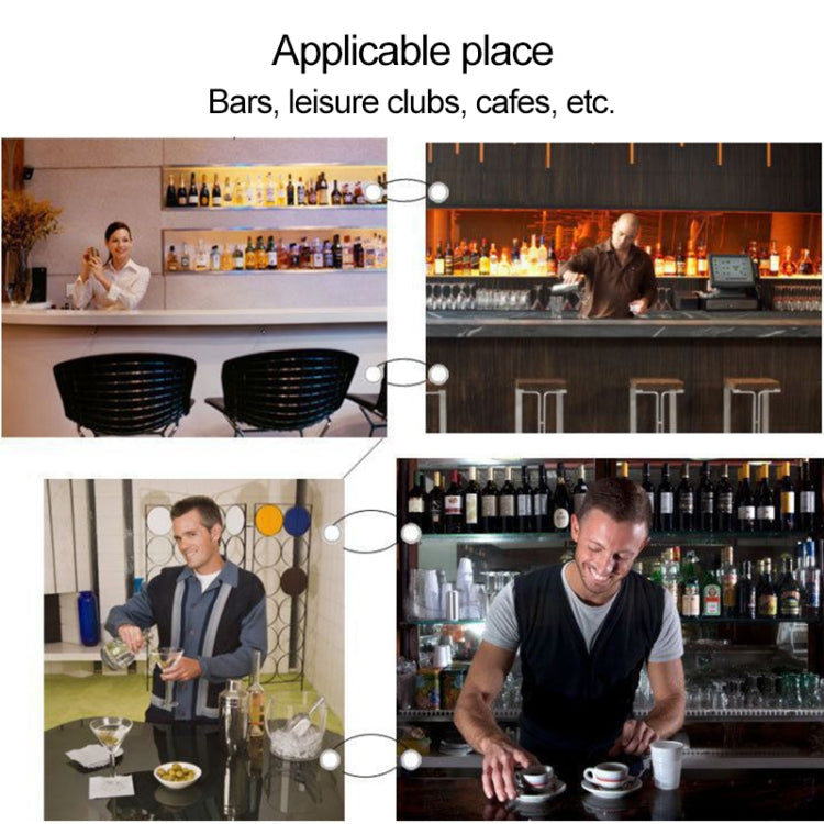 9 in 1 Stainless Steel Cocktail Shaker Tools Set with Wooden Mount, Capacity: 750ml by bashfashion