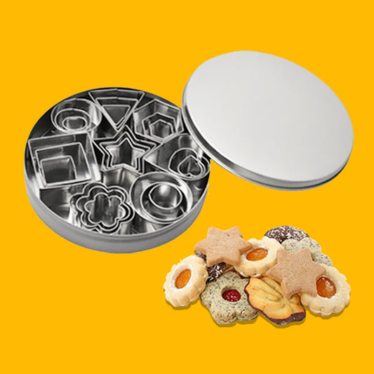24 PCS / Set Stainless Steel DIY Cookie Biscuits Molds Geometry Baking Tools (Hexagon) by bashfashion