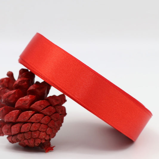 5 Volumes Color Satin Ribbons Handmade DIY Wedding Cake Decoration Holiday Gift Packages , Size: 22m x 2cm(Red) by bashfashion