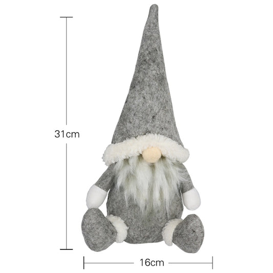 CX20217 Faceless Doll Window Ornament Christmas Decoration(Grey) by bashfashion