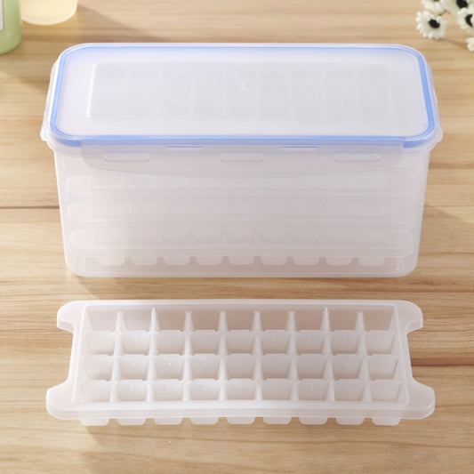 Small Square Ice Mold Trays Multi-layer Mold with Cover Ice Storage Box, 5 Layers by bashfashion