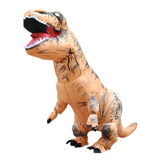 Inflatable Dinosaur Adult Costume Halloween Inflated Dragon Costumes Party Carnival Costume for Women Men(Brown) by bashfashion