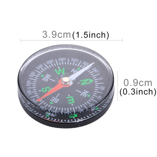 10 PCS 40mm Outdoor Sports Camping Hiking Pointer Guider Plastic Compass Hiker Navigation, Random Color Delivery by bashfashion