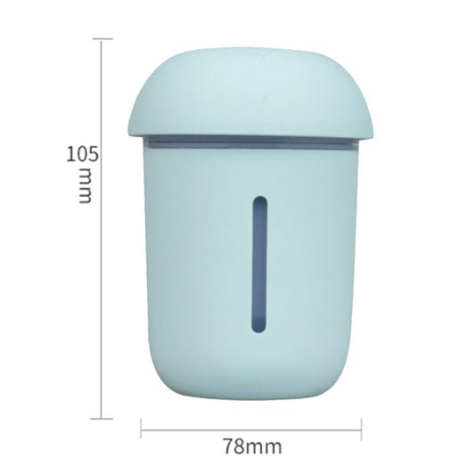 3 in 1 Multi-function USB Charge Mushroom Shape Electric Aroma Essential Ultrasonic Aromatherapy Cool Mist Humidifier with Extended USB Port(Blue) by bashfashion