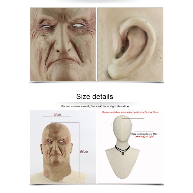 Halloween Festival Party Latex Underworld Boss Frightened Mask Headgear by bashfashion