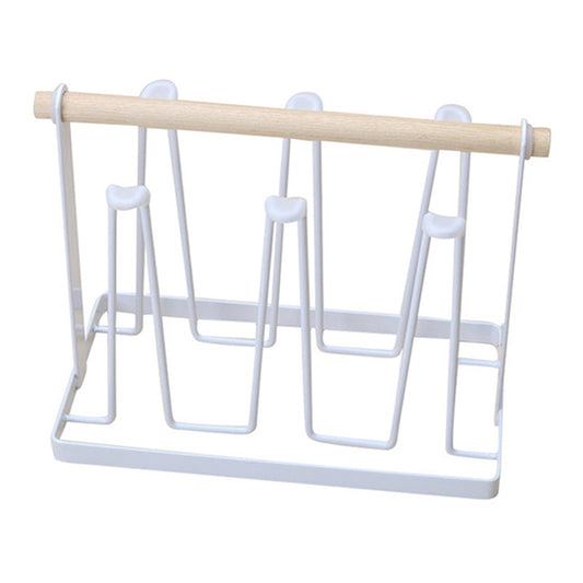 Iron Kitchen Cup Holder Drain Shelf(White) by bashfashion