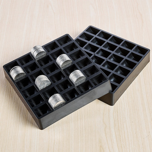 300 PCS Overlap Coins Game Coin Plastic Storage Box(Black) by bashfashion