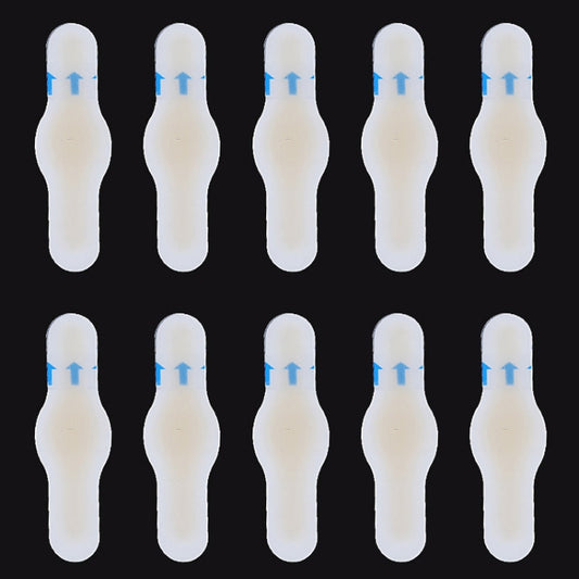 10 PCS Foot Care Skin Hydrogel Analgesic Plaster Blisters Slip Heel Protector Size: 17x60cm by bashfashion